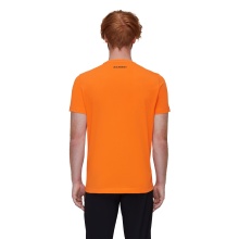 Mammut Wander-Tshirt Core Logo (aus recyceltem Polyester und organischer Baumwolle) orange Herren